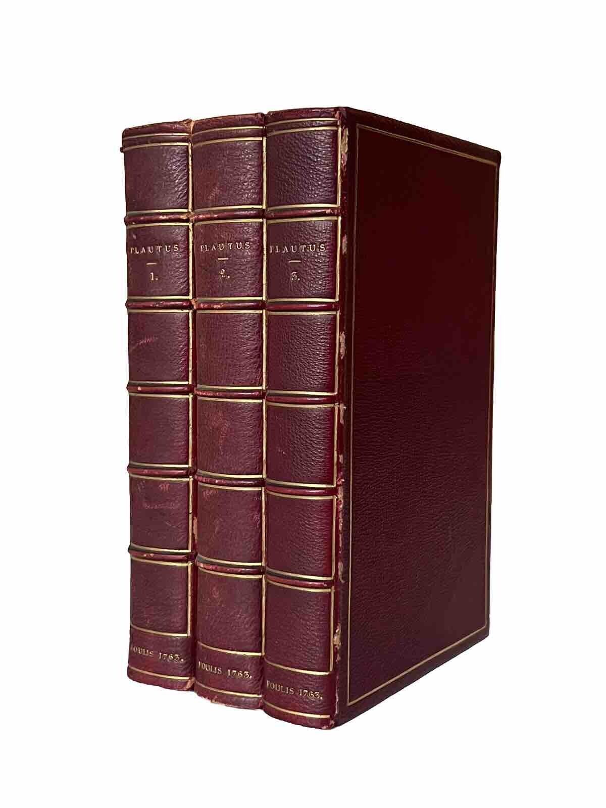 The Works of Plautus 1763 Foulis Press