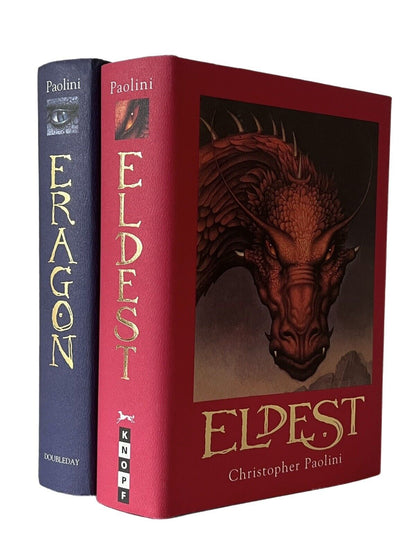 Eragon & Eldest by Christopher Paolini 2002-5 First Editions Signed