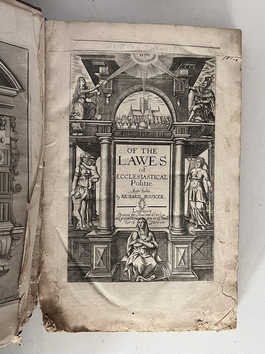 Of the Lawes of Ecclesiastical Politie by Richard Hooker 1666