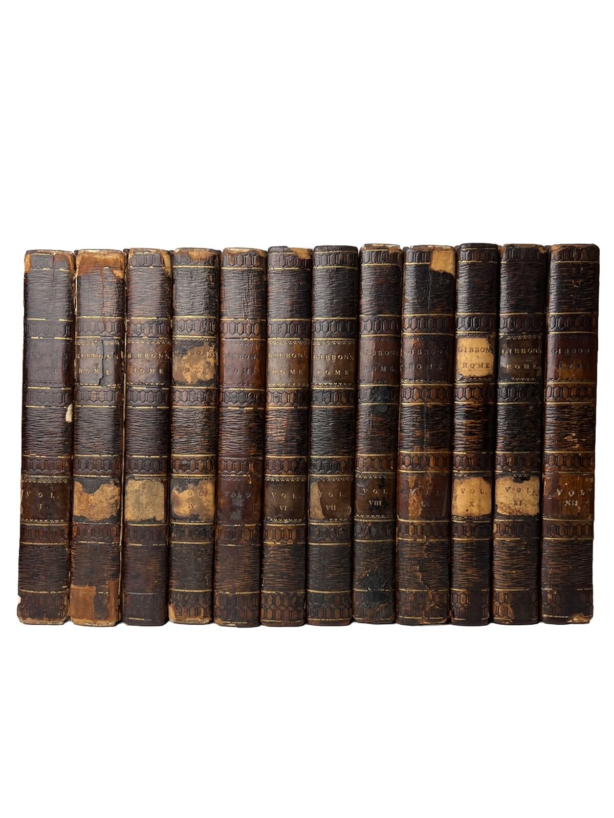 The Decline and Fall of the Roman Empire by Edward Gibbon 1819 in 12 Volumes