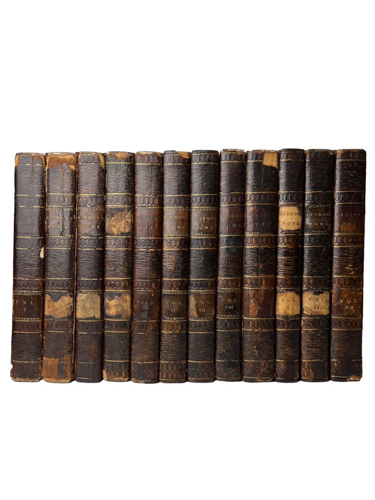 The Decline and Fall of the Roman Empire by Edward Gibbon 1819 in 12 Volumes