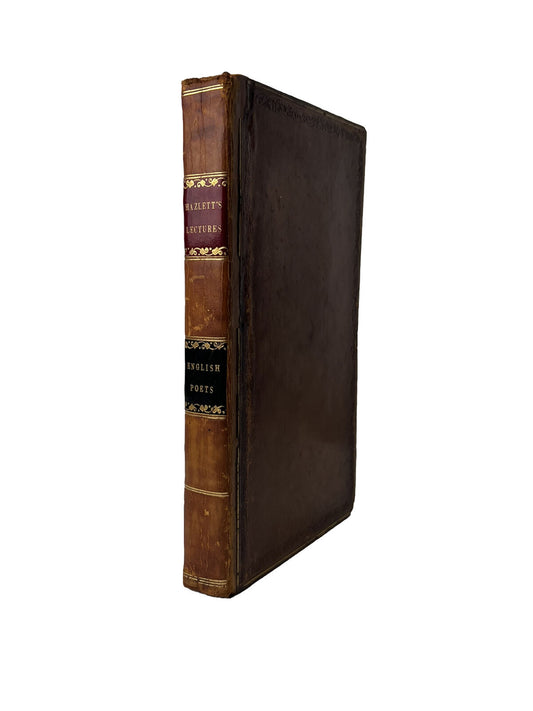 Lectures on the English Poets by William Hazlitt 1818 First Edition