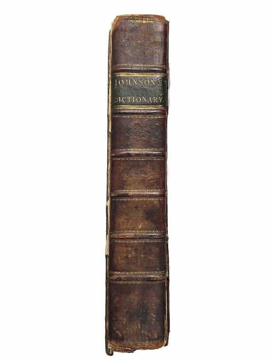 Dictionary of the English Language by Samuel Johnson 1785 First Edition Thus