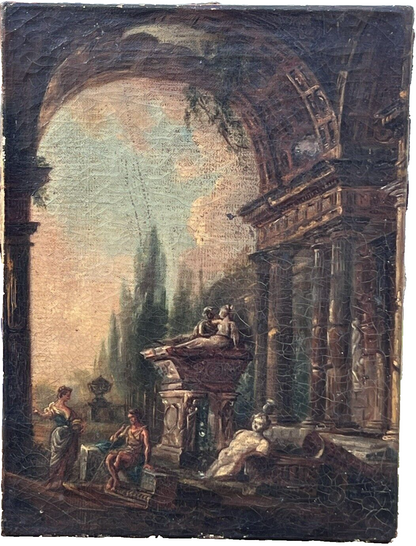 Manner of GIOVANNI PAOLO PANINI (18th Century) Italian Old Master Painting