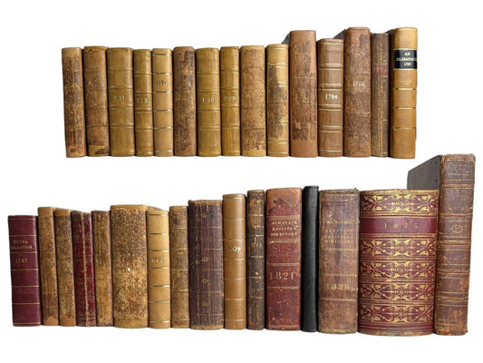 A Large Collection of 30 Almanacs 1765-1875