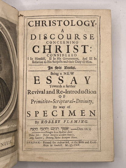 Robert Fleming's Christology 1705 First Edition