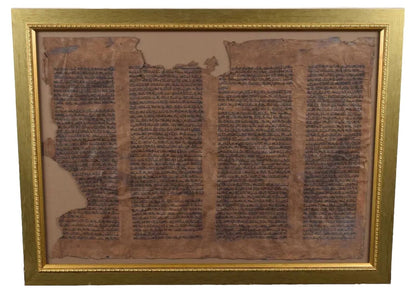 The Ten Commandments: A Large Torah Roll of Exodus on Goatskin c.1620