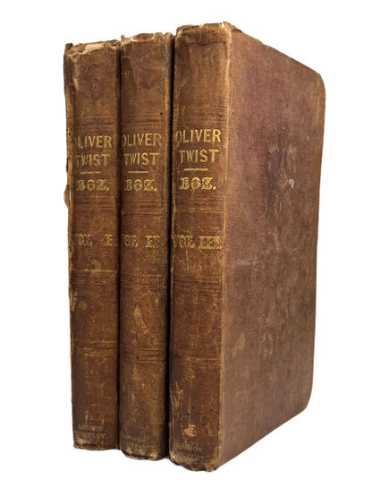 Oliver Twist by Charles Dickens 1838 First Edition in Original Cloth