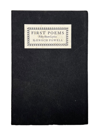 The Poems of Enoch Powell 1937 Signed First Edition