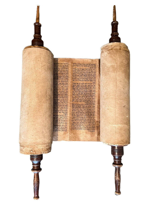 Complete 18th Century Torah Scroll: 5 Books of Moses