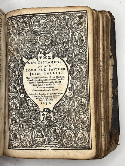 Antique King James Bible 1636-7