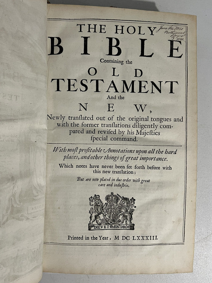 The King James Bible 1679