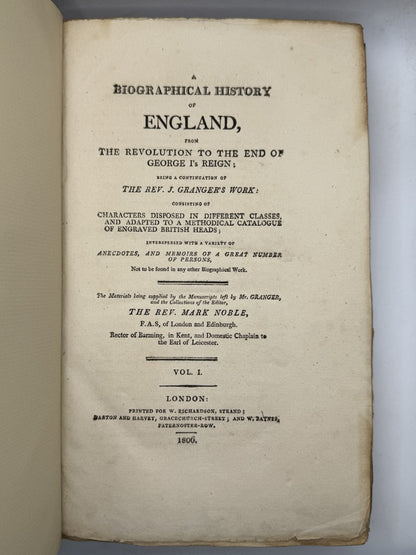 Granger's Biographical History of England 1804-6