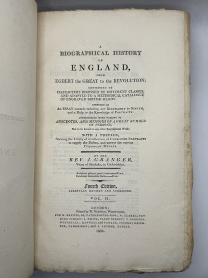 Granger's Biographical History of England 1804-6