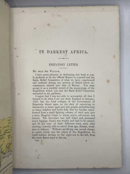 In Darkest Africa by Henry Morton Stanley 1890 First Edition