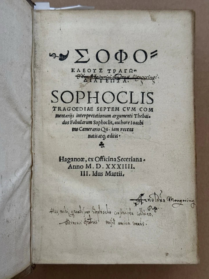Sophocles Tragedies 1534
