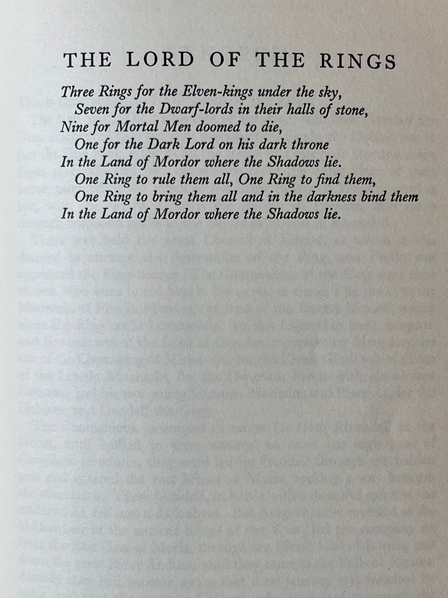 The Lord of the Rings by J.R.R. Tolkien 1954-55 First Editions